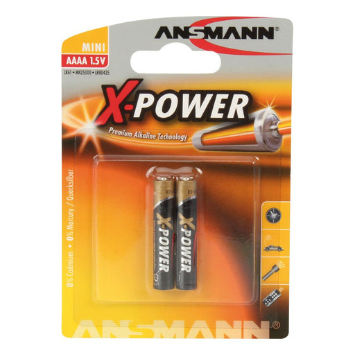Hückmann - Batterie 1,5V Mini AAAA 137757(VE 2) X-Power Bli2 Ansmann