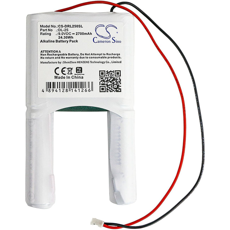 Hückmann - Batterie Batteriepack Türsteuerung CS-DRL250SL 9V 2700mAh Alk Kiesb