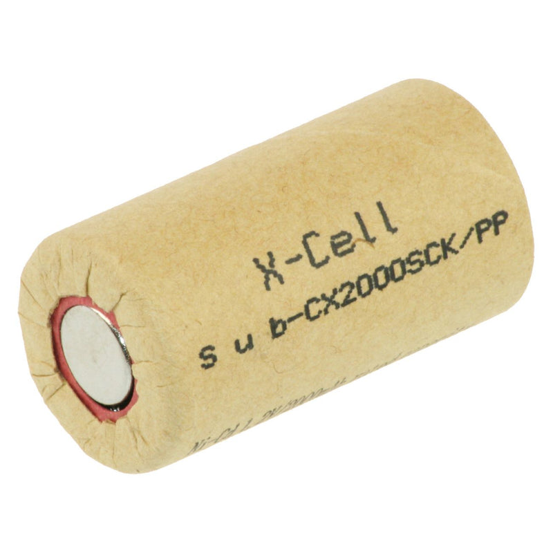 Hückmann - Akku Ni-Cd 1,2V Sub-C X2000SCK/PP 2000mAh XCell