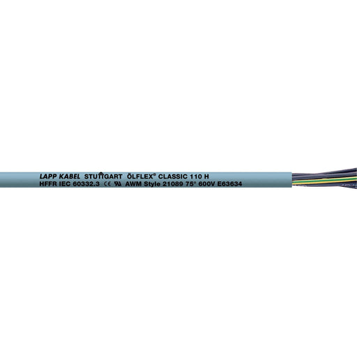 Lapp Kabel&Leitung - Energiekabel < 1 kV, für ortsveränderlichen Einsatz ÖLFLEX CLASSIC 110 H 4G0,5 10019903/100 − 100 Meter