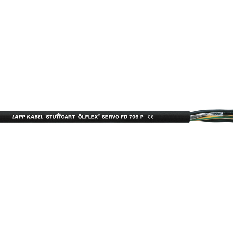 Lapp Kabel&Leitung - Energiekabel < 1 kV, für ortsveränderlichen Einsatz ÖLFLEX SERVO FD 796P 0025327/50 4G1,5+2x(2x0,75) − 50 Meter