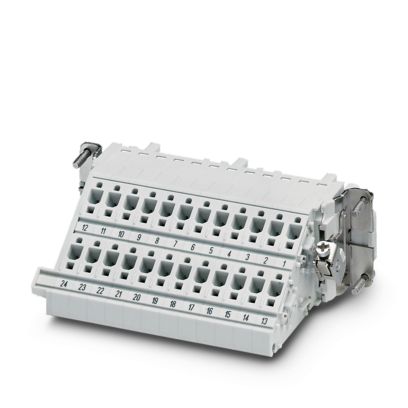 Phoenix Contact - Kontakteinsatz für Rechtecksteckverbinder Klemmenadapter HC-B 24-A-DT-PEL-F Serie B24, 24-polig − 5 Stück