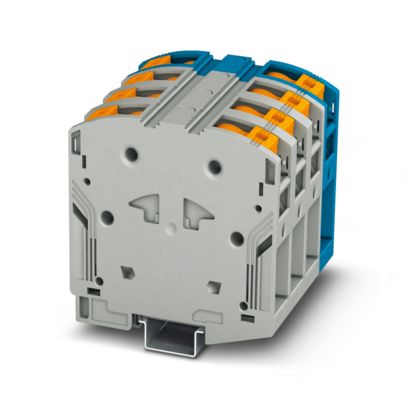 Phoenix Contact - Durchgangs-Reihenklemme Hochstromklemme PTPOWER 50-3L/N 10-70qmm, gr/bl − 3 Stück