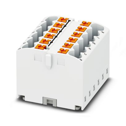 Phoenix Contact - Durchgangs-Reihenklemme Verteilerblock PTFIX 12X2,5 WH − 8 Stück