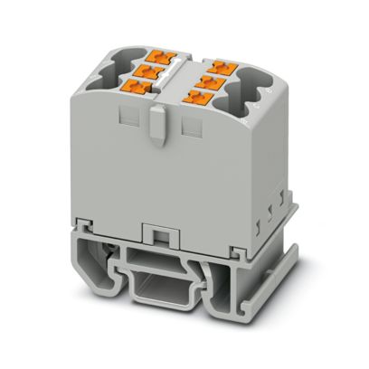 Phoenix Contact - Durchgangs-Reihenklemme Verteilerblock PTFIX 6X2,5-NS15A GY − 10 Stück