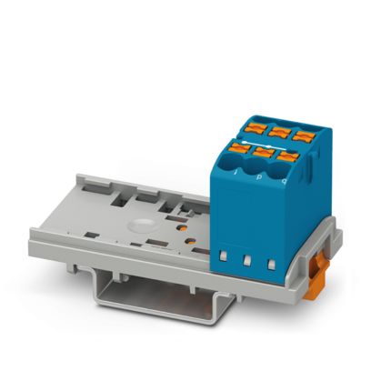 Phoenix Contact - Durchgangs-Reihenklemme Verteilerblock PTFIX 6X2,5-NS35 BU − 10 Stück