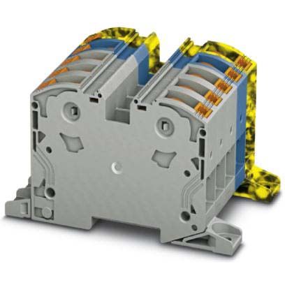 Phoenix Contact - Durchgangs-Reihenklemme Hochstromklemme PTPOWER 35-3L/N/FE-F − 2 Stück
