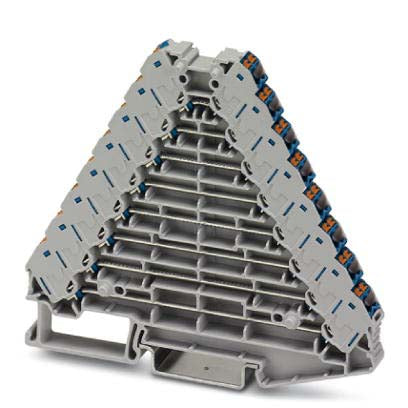 Phoenix Contact - Durchgangs-Reihenklemme Rangierverteiler PTRV 8 /BU − 10 Stück