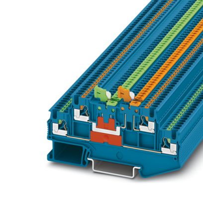 Phoenix Contact - Trenn- und Messtrenn-Reihenklemme Messertrennklemme PTT 1,5/S-2MT BU − 50 Stück