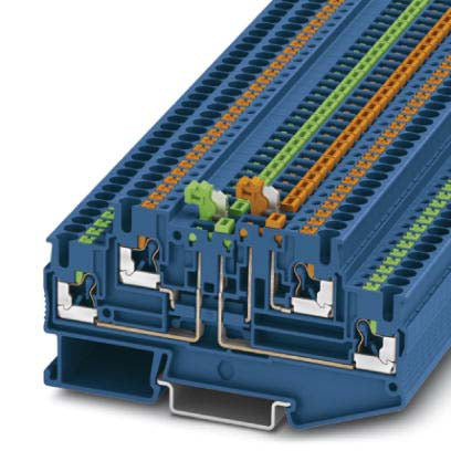 Phoenix Contact - Trenn- und Messtrenn-Reihenklemme Messertrennklemme PTT 2,5-2MT BU − 50 Stück