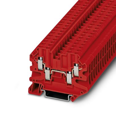 Phoenix Contact - Durchgangs-Reihenklemme Vierleiter-Universalklemme UT 4-QUATTRO HV RD − 50 Stück