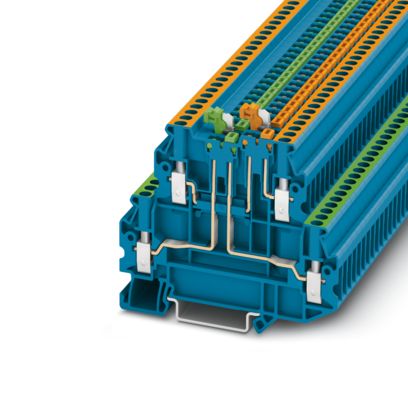 Phoenix Contact - Trenn- und Messtrenn-Reihenklemme Messertrennklemme UTT 2,5-2MT BU − 50 Stück