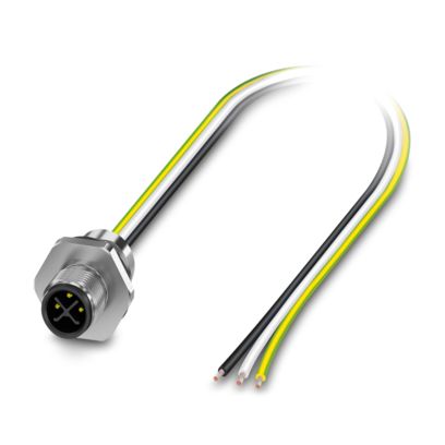 Phoenix Contact - Rundsteckverbinder, feldkonfektionierbar (Industriesteckverbinder) Gerätesteckverbinder SACC-E-M12MS#1322567 Vorderwand