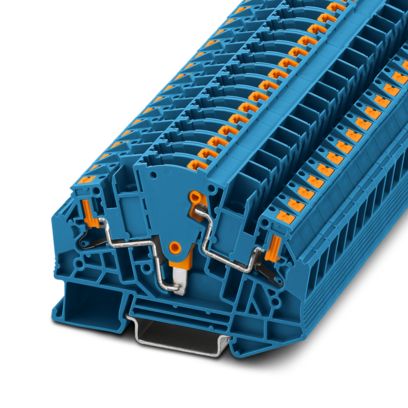 Phoenix Contact - Trenn- und Messtrenn-Reihenklemme Messwandler-Trennklemme PTVME 6/S BU