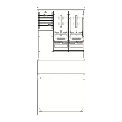Striebel&John - Zähler-Komplettschrank Zähleranschlusssäule SZ2201E kpl. 1Z1HTSG