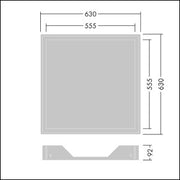 Thorn - Mechanisches Zubehör/Ersatzteile für Leuchten Einbaurahmen M600 BETA 3 PLA #96635030