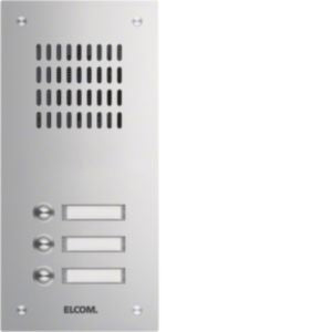 Elcom - Klingeltableau für Türkommunikation UP-Türstation TVG-3/1 eds 3Tast.1-reih.,eds mt