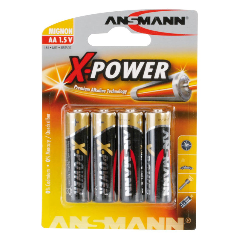 Hückmann - Batterie 1,5V Mignon AA 133316(VE 4) X-Power Bli4 Ansmann