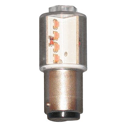 Scharnberger+Hasenbein - Anzeige- und Signallampe LED-Leuchte 18,5x45mm 35710 Ba15d 230VAC/DC rot