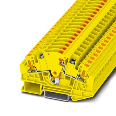 Phoenix Contact - Trenn- und Messtrenn-Reihenklemme Messwandler-Trennklemme PTVME 6/S-P YE − 50 Stück