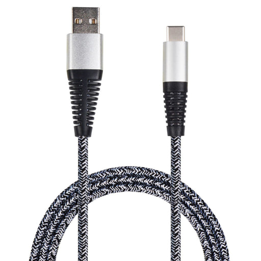 Hückmann - Zubehör/Ersatzteile für Batterie/Akku/Ladegerät Datenkabel Nylon USB USB Datenkabel Typ-C Micro USB-C, 100cm