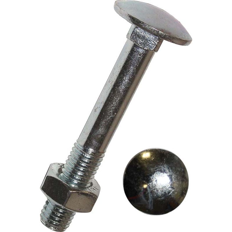 Dresselhaus - Maschinenschraube/Bolzen Flachrundschraube 0011/001/01 10x260 galv.verz. DIN603 − 25 Stück