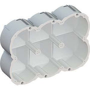 Kaiser - Dose, Gehäuse für Montage in der Wand/Decke Schallschutzdose Klasse A 9799-77.06 QuickboxMaxi 3x2 D83 − 5 Stück
