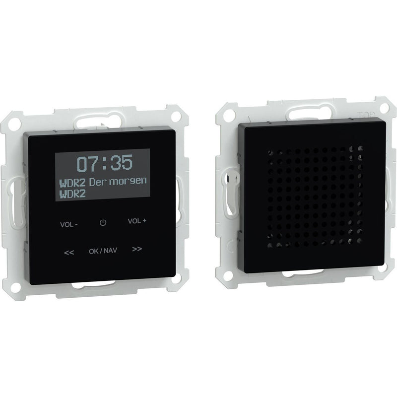 Merten - Beschallungssystem für Installationsschalterprogramme DAB+ Radio Set MEG4375-0303 Bluetooth+Lautspr