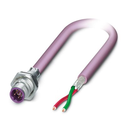 Phoenix Contact - Patchkabel Kupfer Gerätesteckverbinder SACCBP-M12MS#1239927 Hinterwand