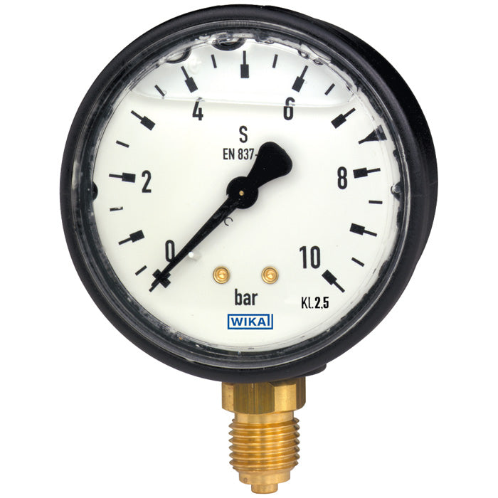 Wika Wiegand - Rohrfedermanometer Rohrfedmano 113.13.050 CU 31900864 100barR1/4ISO7unt
