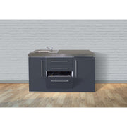 Stengel - Mini-Küche Miniküche Premiumline MPGSSG150GSBli Schiefergrau
