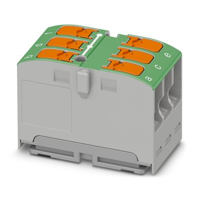 Phoenix Contact - Durchgangs-Reihenklemme Verteilerblock PTVFIX 6X2,5 GN − 20 Stück