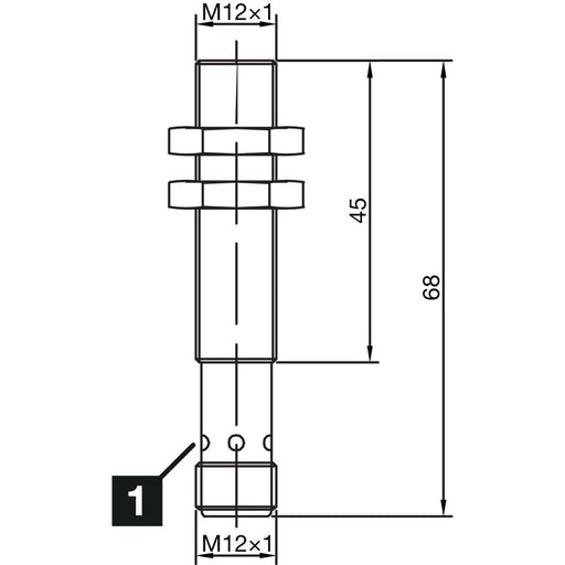 Di-soric - Induktiver Näherungsschalter Induktiver Näherungssensor INS-M12-B04NS-B3 4mm, bündig