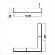 Zumtobel Group - Elektrisches Zubehör/Ersatzteile für Leuchten Winkelverbinder 90° SUP2 TRACK #60210833 (elektrisch)