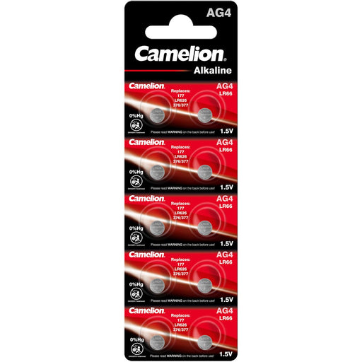 Hückmann - Batterie Knopfzelle 1,5V AG4 141207(VE 10) 10er Streif Camelion