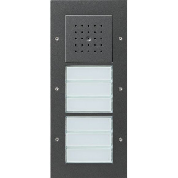 Gira - Türstation für Türkommunikation Türstation 126867 AP 6fach anthrazit