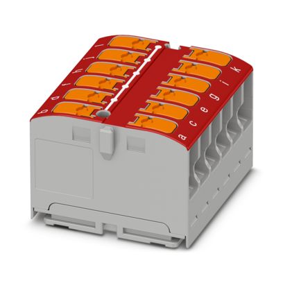 Phoenix Contact - Durchgangs-Reihenklemme Verteilerblock PTVFIX 12X2,5 RD − 20 Stück