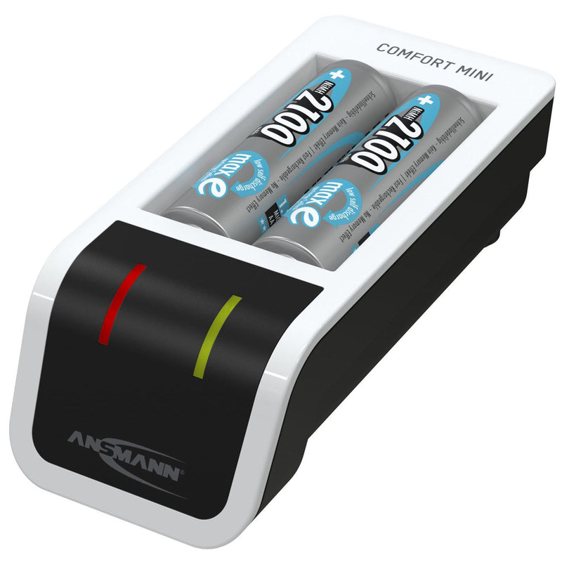 Hückmann - Universal-Ladegerät Mini-Ladegerät Comfort 146541 mit 2xAA 2100mAh