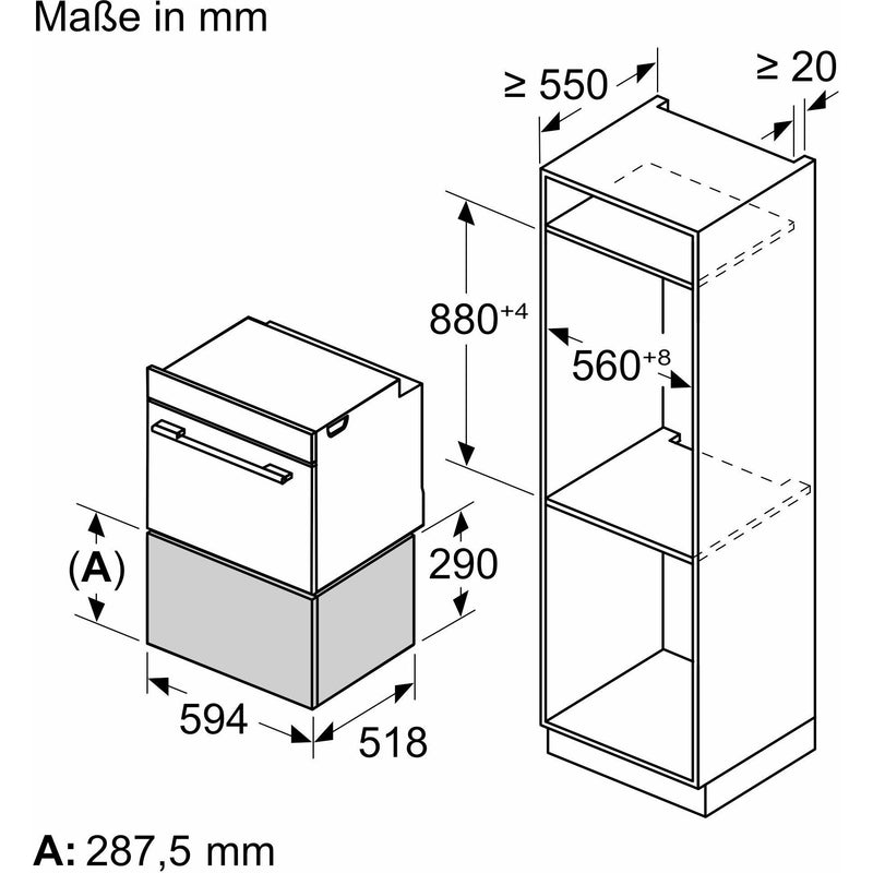 Siemens - Geschirrwärmer Wärmeschublade BI710D1B1 IQ700