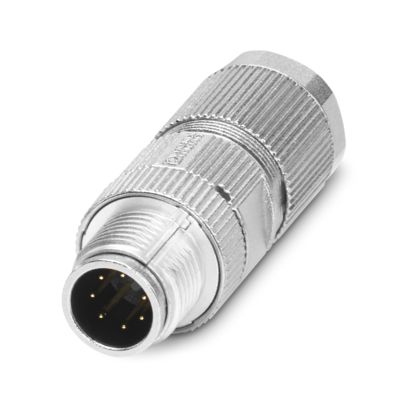 Phoenix Contact - Rundsteckverbinder, feldkonfektionierbar (Industriesteckverbinder) Steckverbinder SACC-M12MS-8CT-CM SH