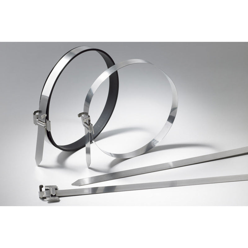 HellermannTyton - Kabelbinder Edelstahlkabelbinder 111-00342(10) 1500x 16 mm − 10 Stück