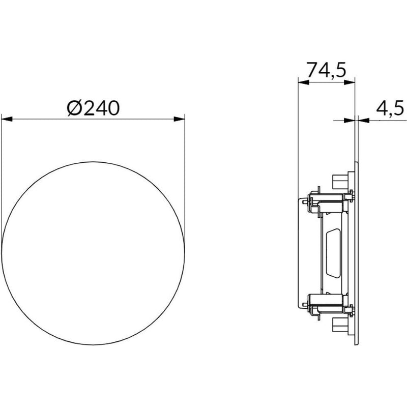 WHD - Lautsprecher Design-Lautsprecher R240T25SLws 2-Wege,25W-Übertrag