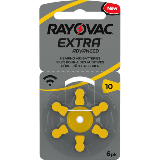 Hückmann - Batterie Hörgerätebatterie 1,4V ExtraAdv R10AE(VE 6) Bli6 Rayovac