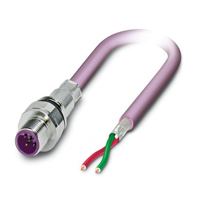 Phoenix Contact - Patchkabel Kupfer Gerätesteckverbinder SACCEC-M12MS#1239885 Vorderwand