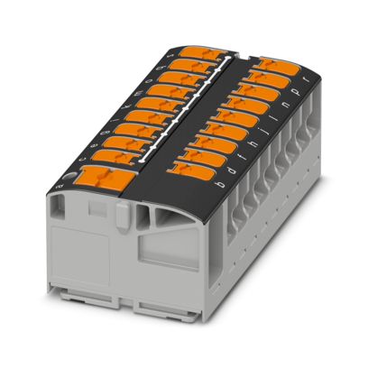 Phoenix Contact - Durchgangs-Reihenklemme Verteilerblock PTVFIX 6/18X2,5 BK − 20 Stück