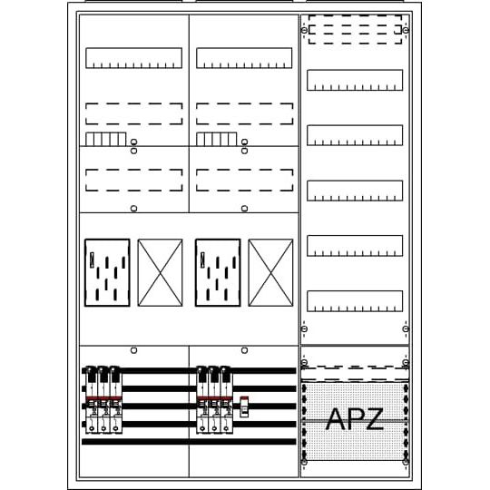 Striebel&John - Zähler-Komplettschrank Komplettschrank BA37BG5 APBKE-IA372Z2R1V5A2