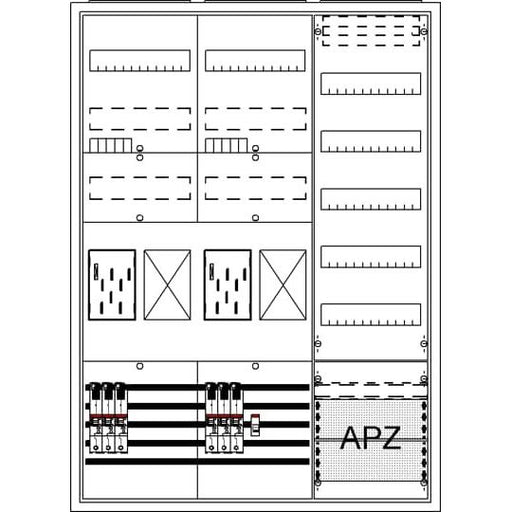 Striebel&John - Zähler-Komplettschrank Komplettschrank BA37BG5 APBKE-IA372Z2R1V5A2