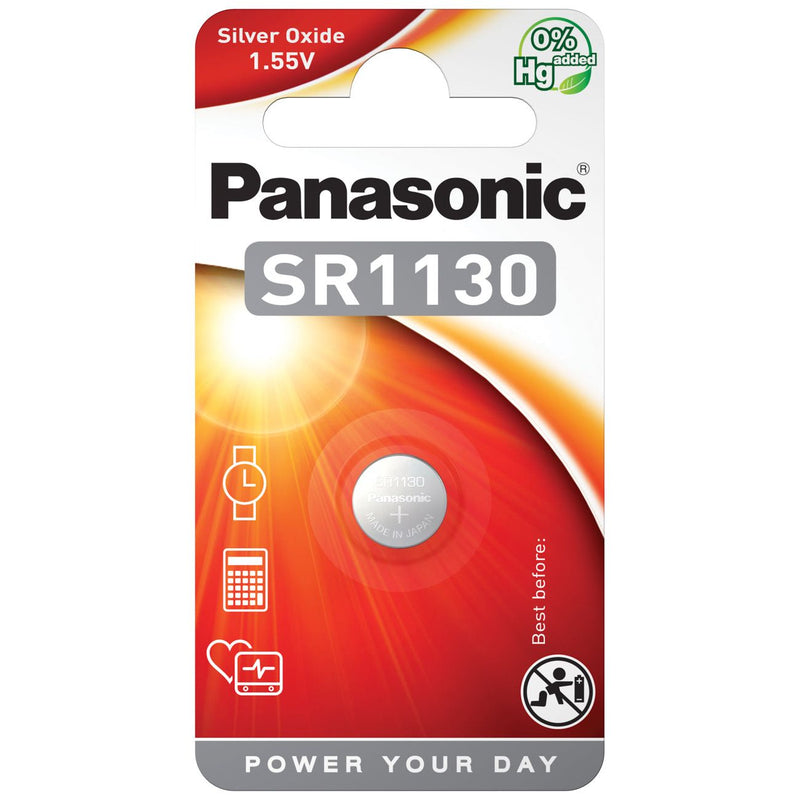 Hückmann - Batterie Uhrenbatterie 1,55V SR1130 SR-1130EL/1B Bli1 Panasonic