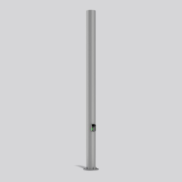 RZB - Ladestation E-Mobility Mast mit Wallbox 811188 1x22kW, silber