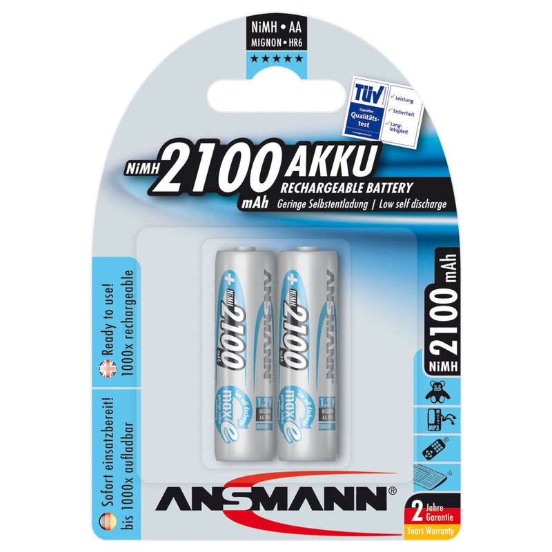 Hückmann - Akku 1,2V Mignon AA 123800(VE 2) 2100mAh Bli2 Ansmann